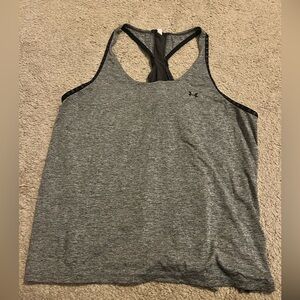 Under Armour, Heat Gear, Grey, Athletic, Racerback Tank